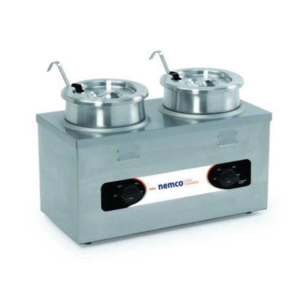 Nemco 4 qt Twin Well Countertop Food Warmer 6120A